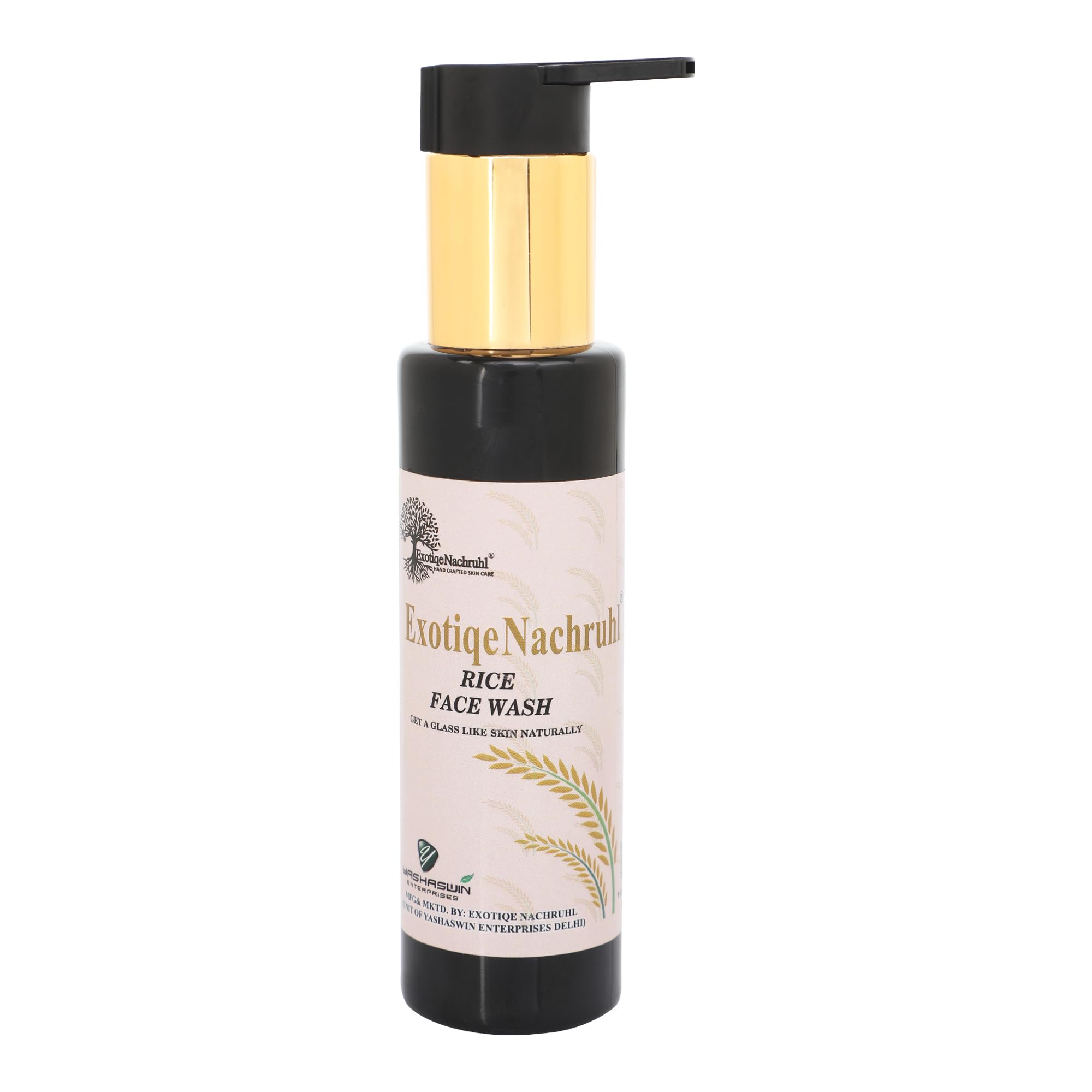 Exotiqe Nachruhl Rice Face Wash - Vegan, Natural Ingredients for Soft & Smooth Skin | Gentle Cleansing for Daily Skincare Routine & Sensitive Skin Care