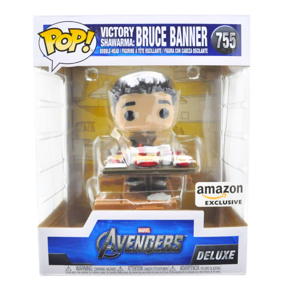 Funko Pop! Avengers Victory Shawarma - Bruce Banner Deluxe Amazon Exclusive Collectible Figure | Perfect for Marvel Fans & Pop Culture Collectors | Display at Home, Office, or Comic Conventions