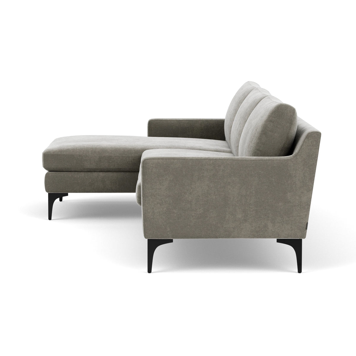 Astha Fabric Left Chaise Sofa - Modern L-Shaped Sectional Couch with Reversible Design for Living Room, Lounge & Home Theater Comfort