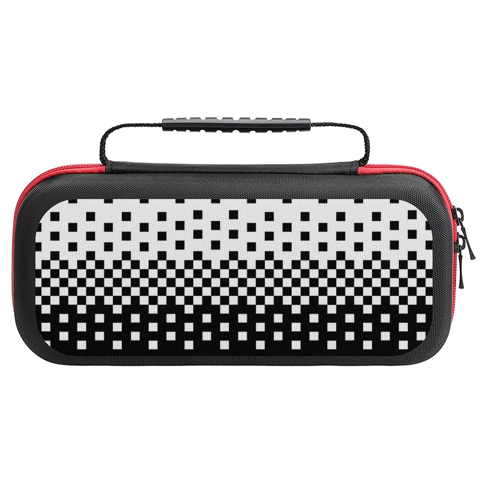 Pixel Gradient Printed Carrying Case for Nintendo Switch Lite - Portable Travel Storage Bag with Accessories Pouch | Perfect for Gaming On-The-Go & Travel Protection