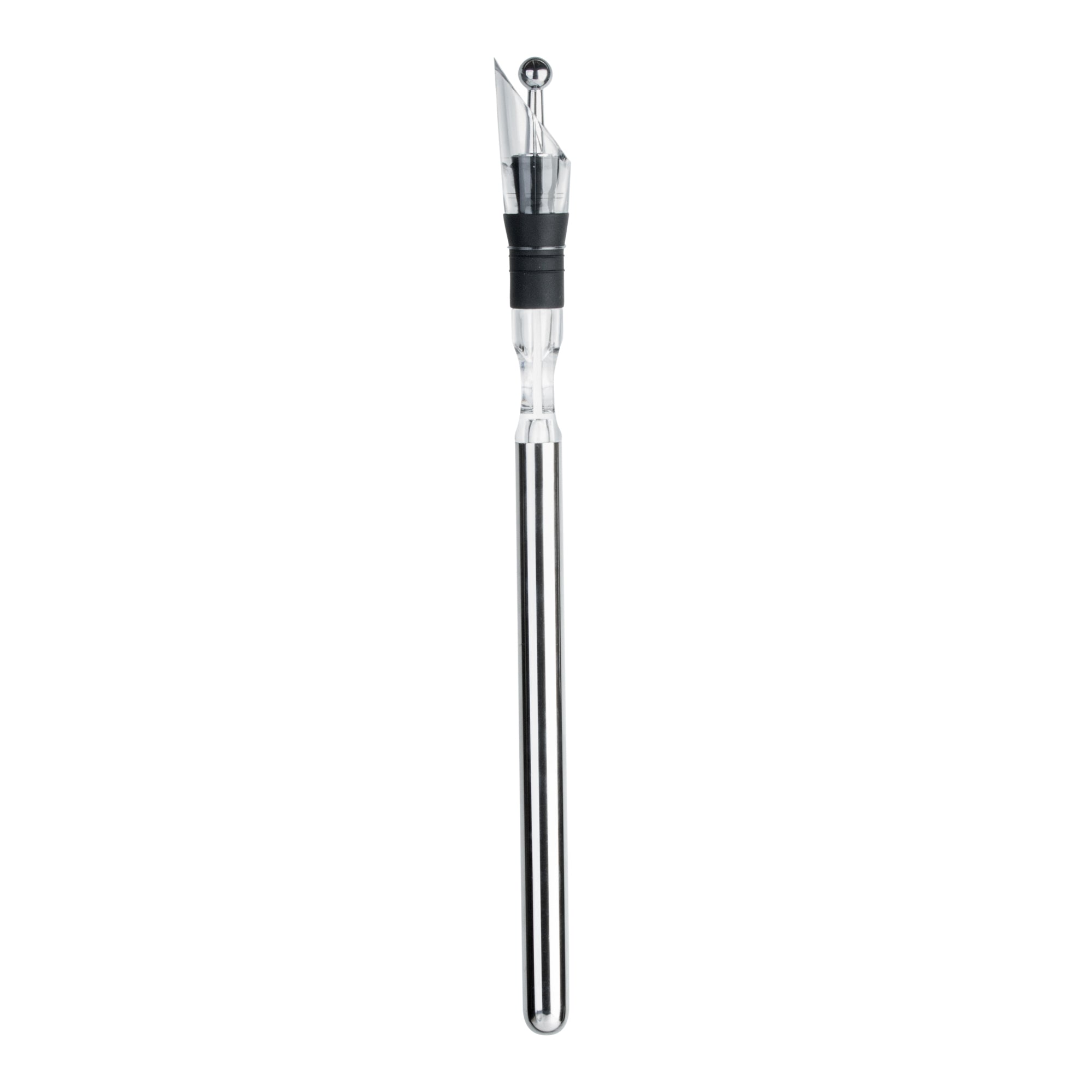 Premium Stainless Steel Wine Chiller Stick with Aerator and Pourer - 12.75
