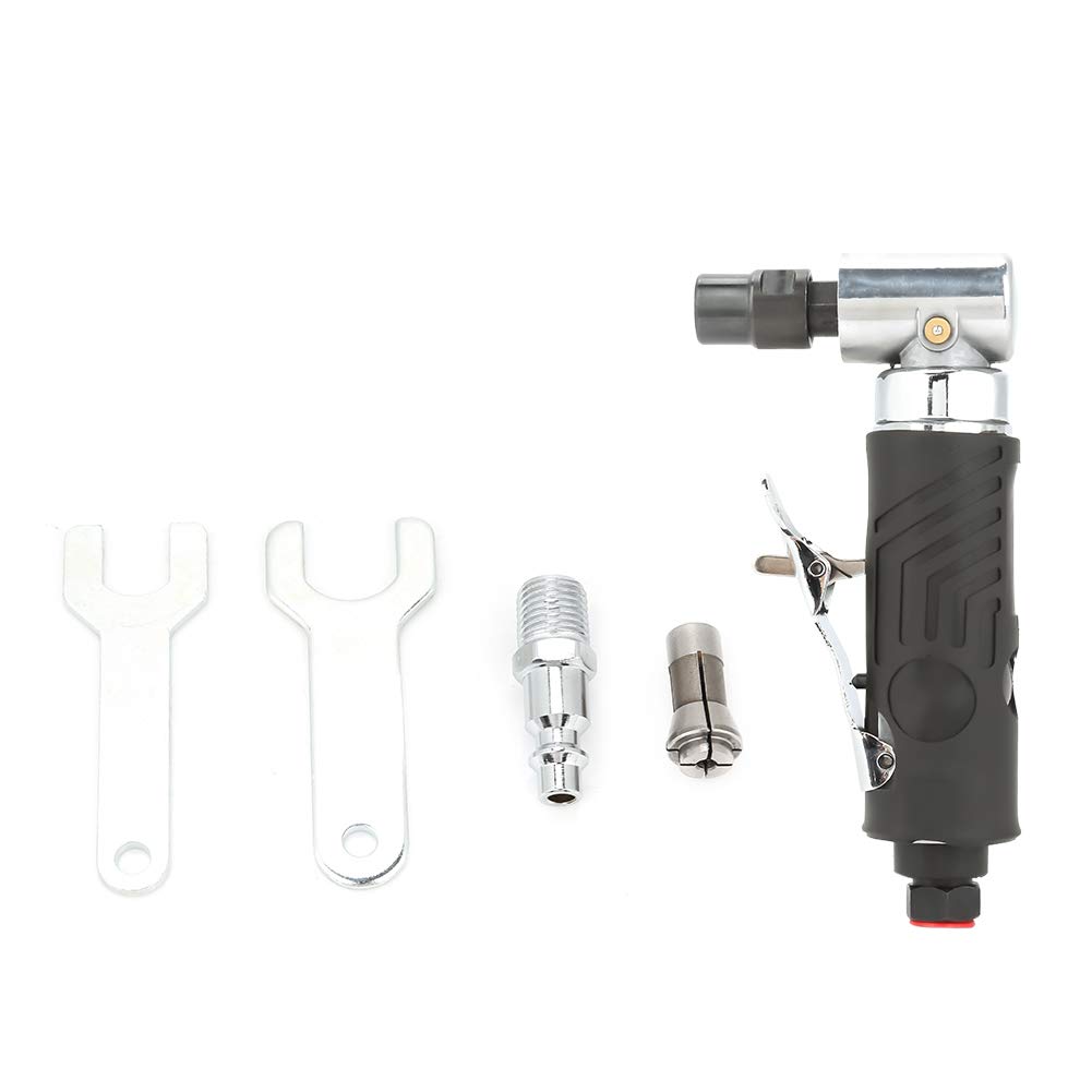 AG-315 1/4BSP 90 Degree Pneumatic Angle Die Grinder - Air Powered Polishing & Grinding Tool for Metalworking, Wood Carving & Automotive Repair