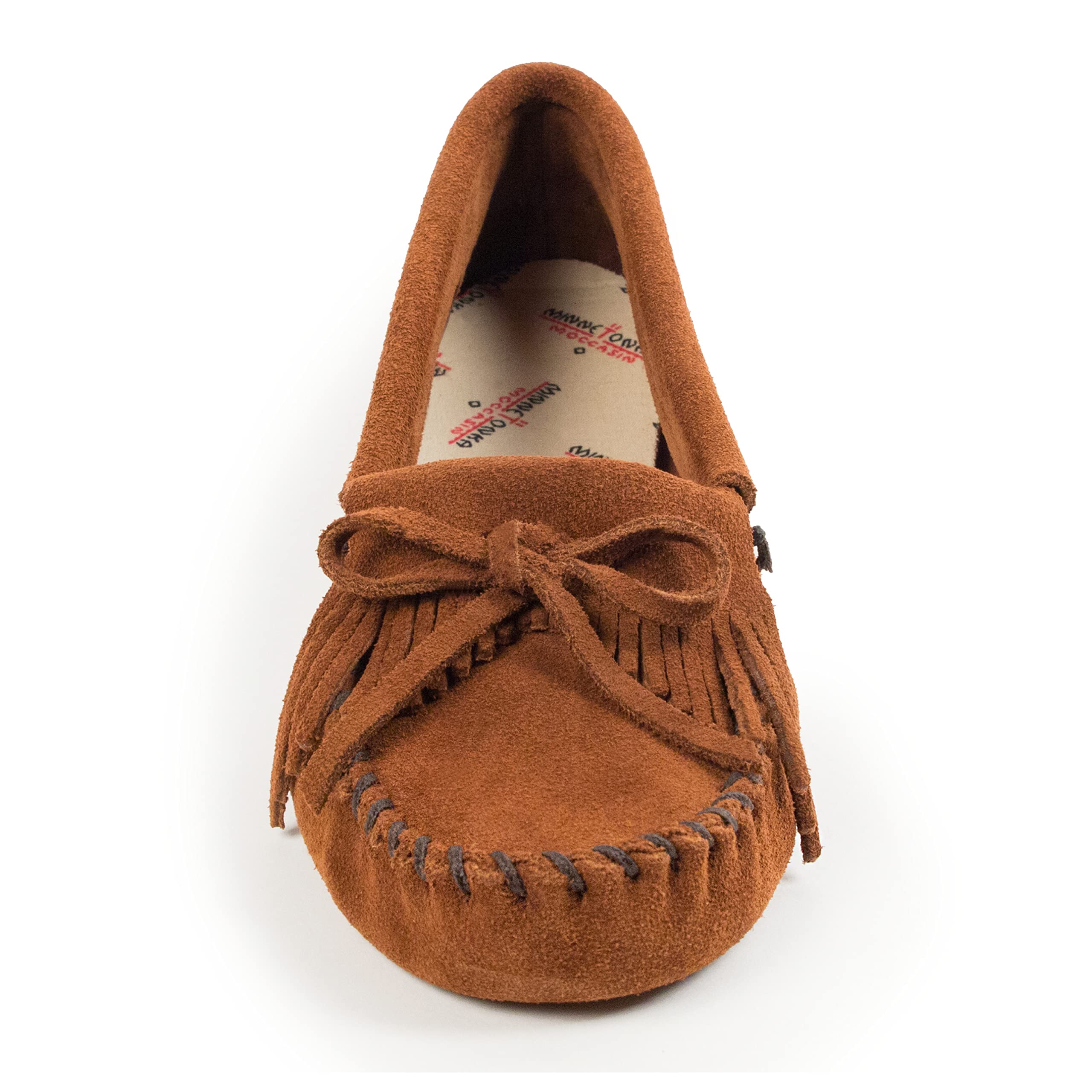 Minnetonka Women's Kilty Soft Leather Sole Moccasin Shoes - Comfortable Slip-On Loafers for Casual Wear, Office & Outdoor Activities