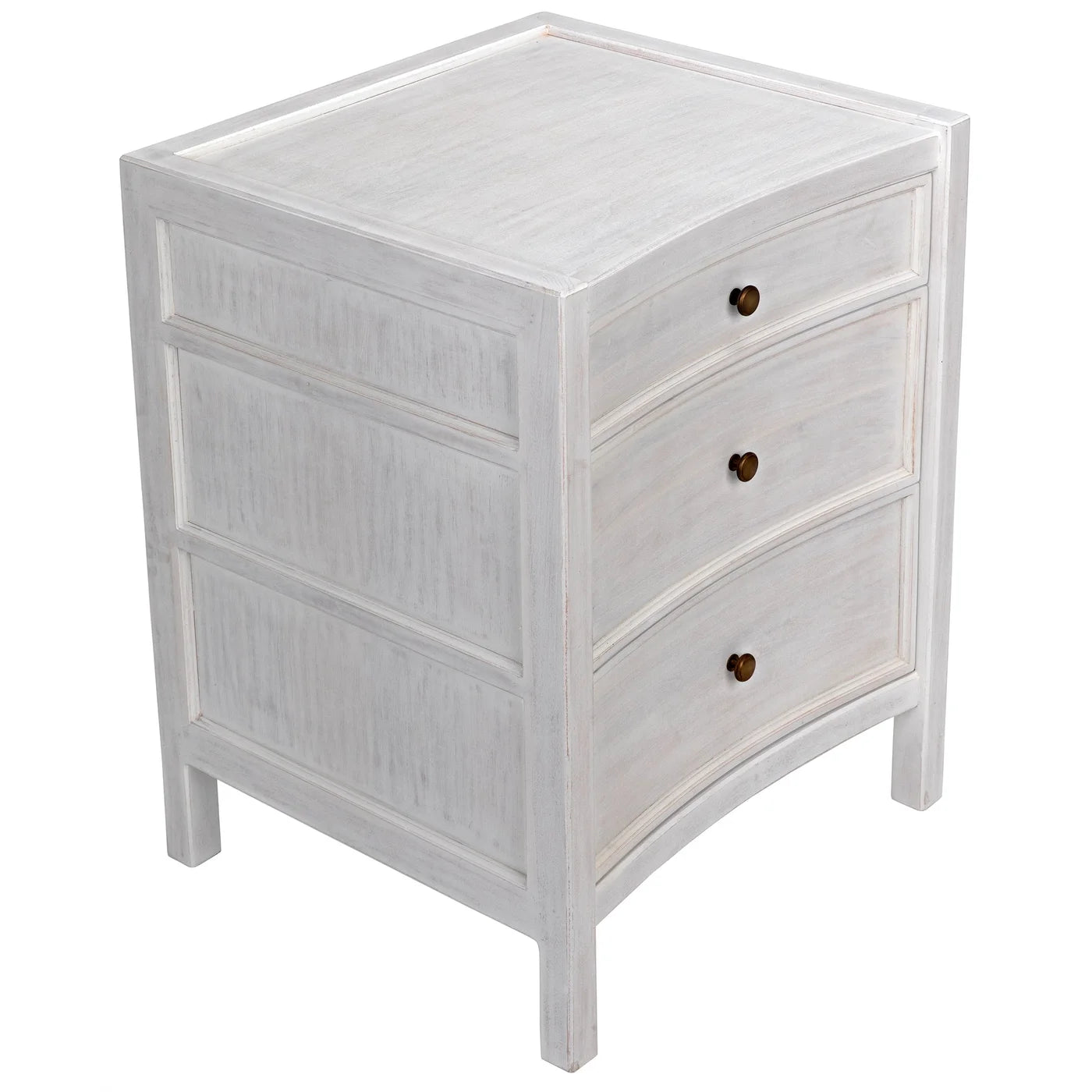 24x22.5x31h Curved Small Storage Cabinet - Compact Organizer for Bathroom, Bedroom, or Office Use