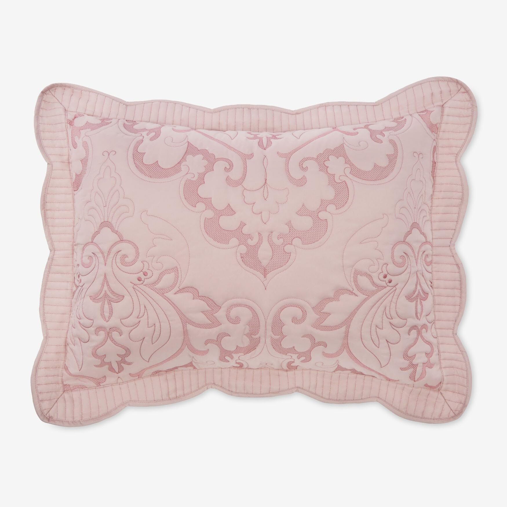BrylaneHome Amelia Sham King Size Pillowcase - Pale Rose Pink Bedding for Luxury Comfort | Perfect for Master Bedroom, Guest Room & Hotel Decor