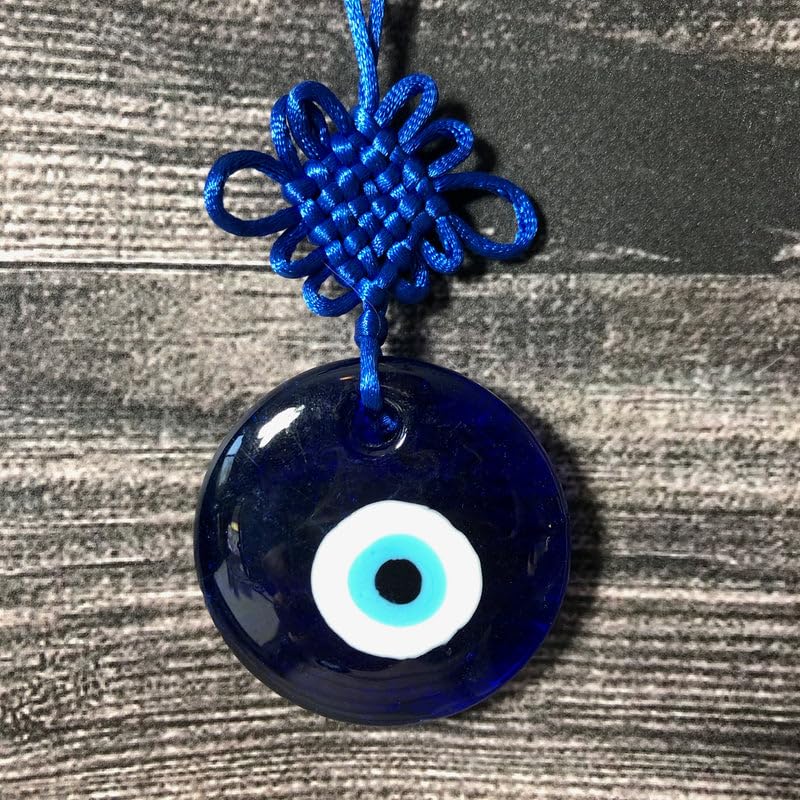 Evil Eye Nazar Battu Hanging - Spiritual Protection Amulet for Home, Office & Car Decor - Brings Good Luck & Positive Energy | Perfect for Wall Decor, Gift Giving & Spiritual Spaces