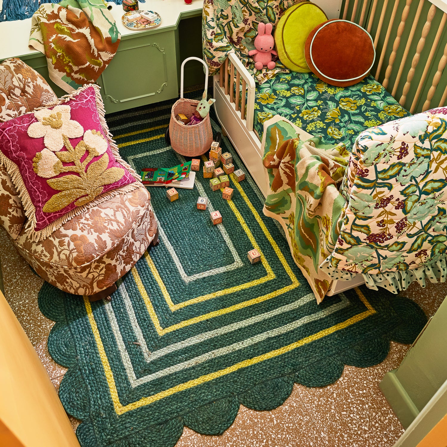 Eco-Friendly Burnet Jute Rug - Natural Forest Design | Perfect for Living Room, Bedroom & Boho Home Decor