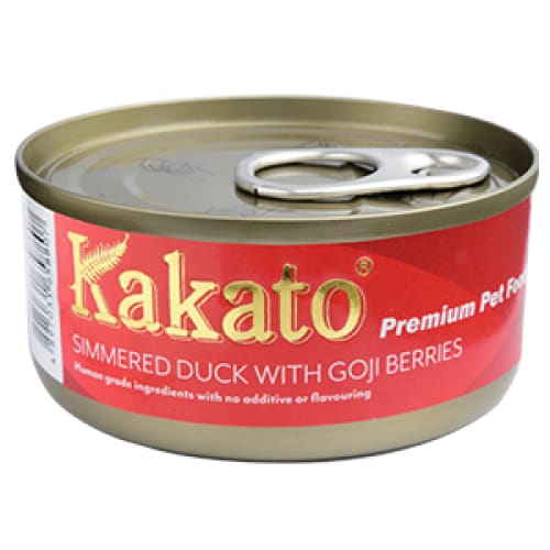 Premium Kakato Simmered Duck with Goji Berries Canned Pet Food - 70g All-Natural Wet Food for Dogs & Cats - High Protein Meal for Senior Pets & Picky Eaters - Perfect for Travel, Training Rewards & Daily Nutrition
