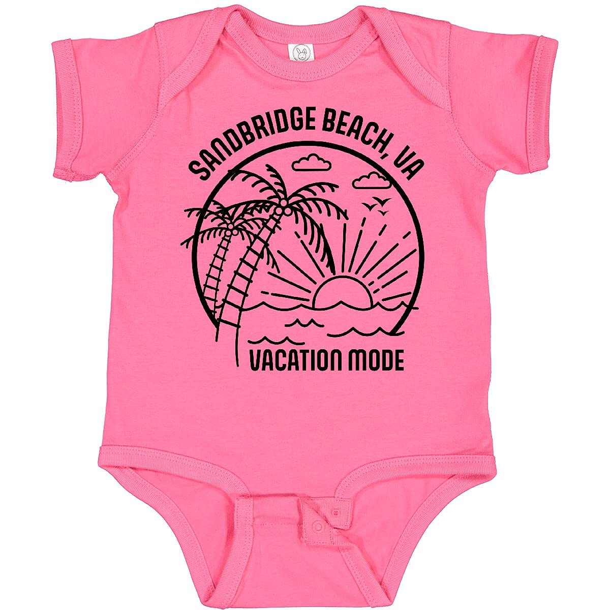 Inktastic Summer Vacation Mode Sandbridge Beach Virginia Baby Bodysuit - Cute Infant Onesie for Beach Trips & Family Vacations - Perfect Gift for Newborns & Toddlers