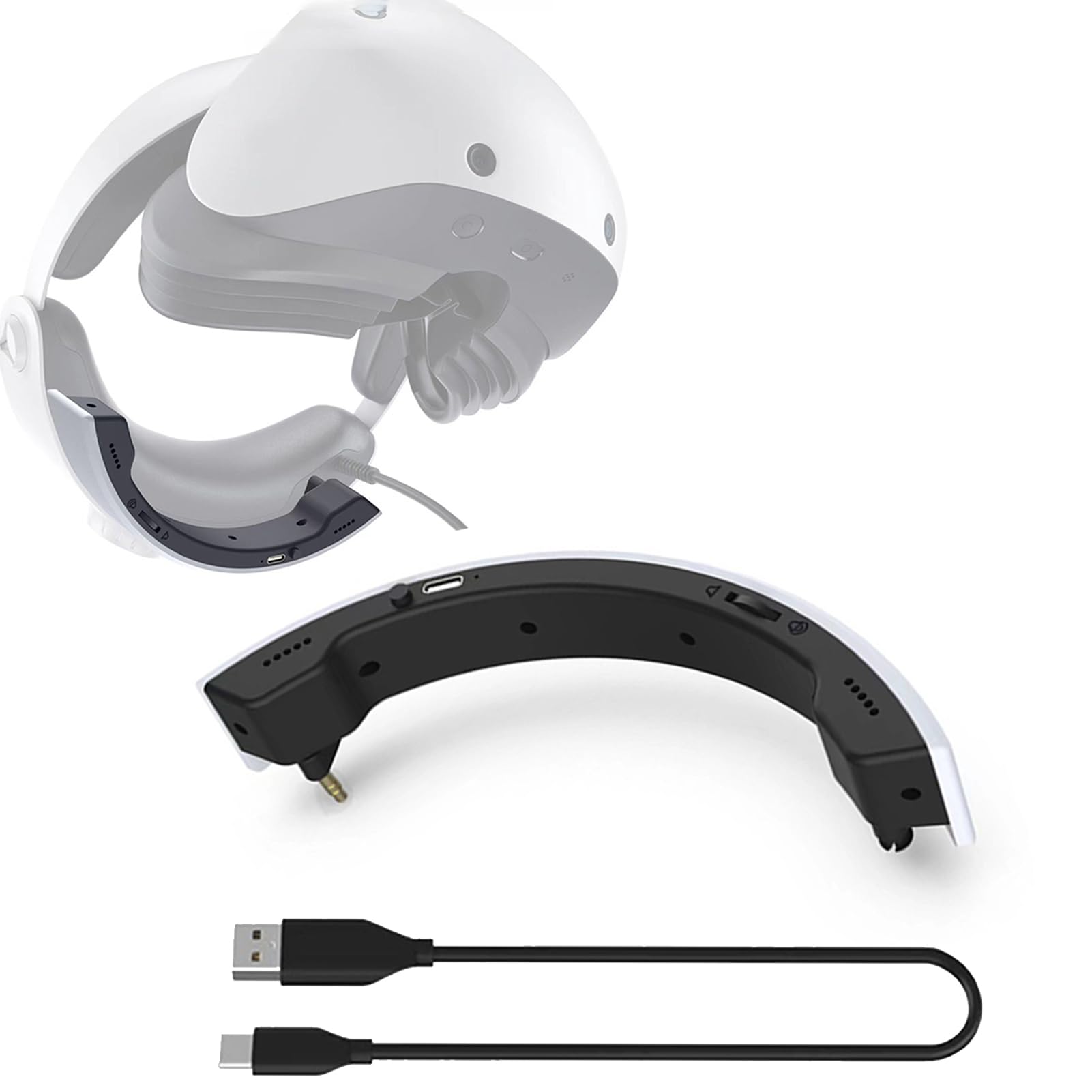 PS VR2 Headset Mini Speaker - 3D Surround Sound External Speaker for PSVR2 VR Headset - Perfect for Gaming, Movies & Virtual Reality Experiences