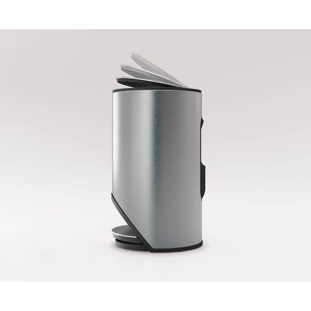 Joseph Joseph Arc 10L Stainless Steel Kitchen Trash Can - Modern Touch-Free Waste Bin for Home, Office, or Restaurant Use