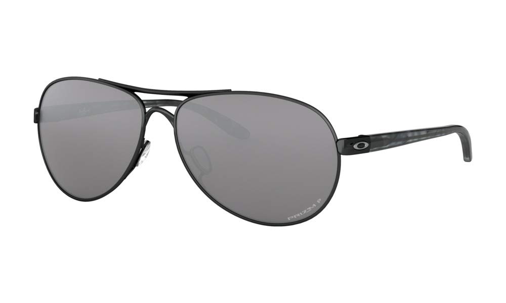 Oakley Women's Oo4079 Feedback Aviator Sunglasses - Polarized UV Protection, Lightweight Metal Frame for Driving, Travel & Outdoor Activities