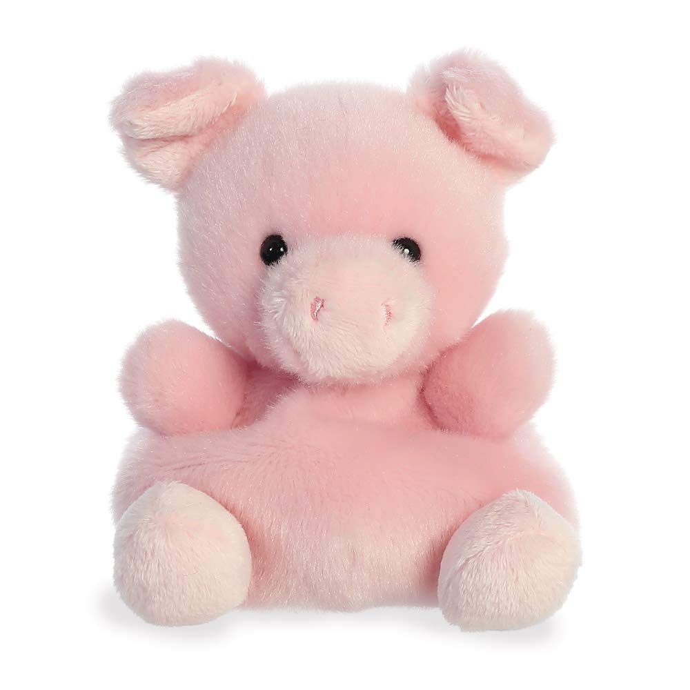 Aurora 61242 Palm Pals Wizard Pig Plush Stuffed Animal - 13cm Soft Rose Pink Toy for Kids, Collectors & Gift Giving | Perfect for Nursery Decor, Birthday Presents & Cuddling