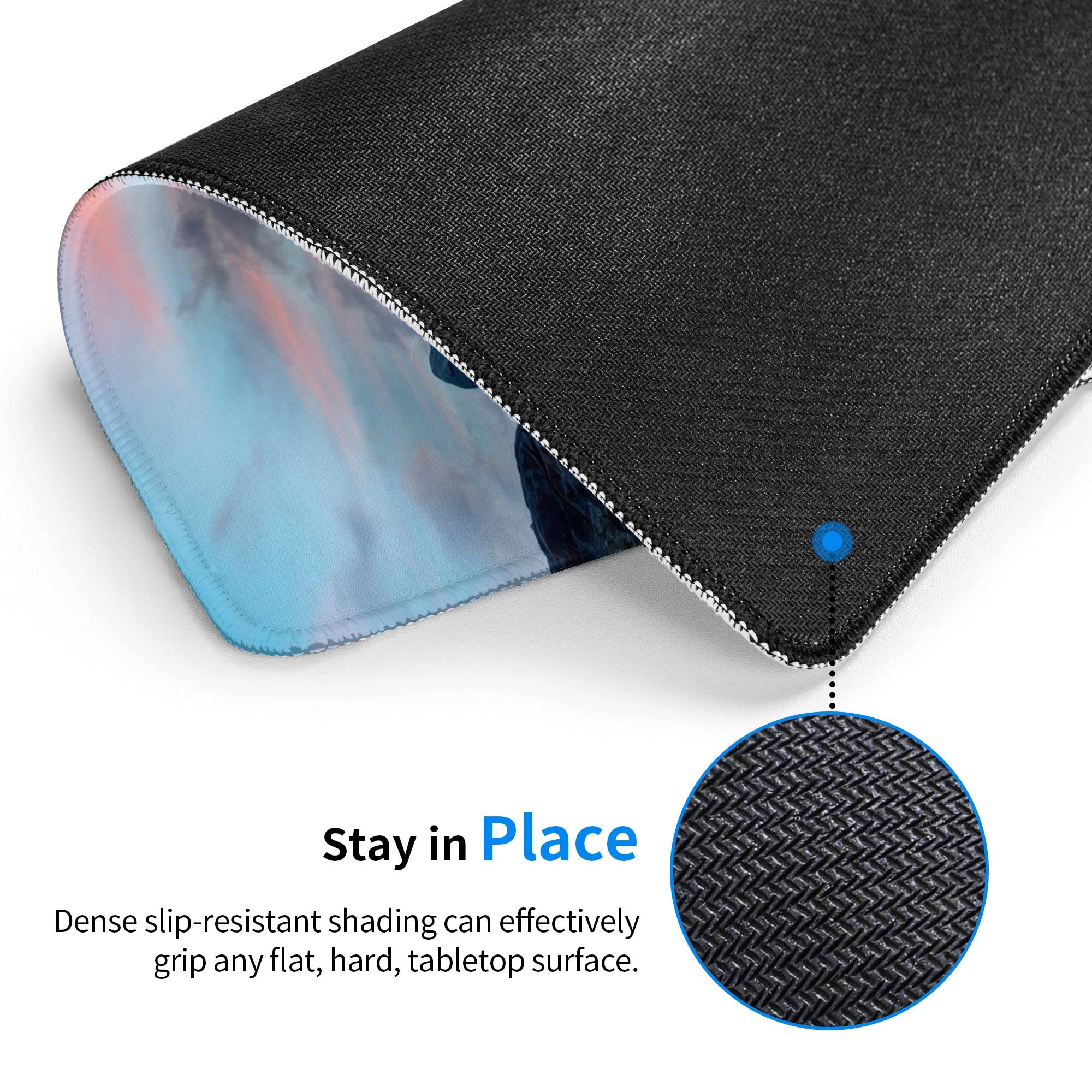 Custom Photo Mouse Pad - Personalized with Your Picture & Text, Non-Slip Rubber Base & Stitched Edge - Perfect for Office, Home, Gaming on Computer & Laptop (10.3 x 8.3 in / 26 x 21 cm) - Ideal Gift for Gamers, Professionals & Tech Enthusiasts
