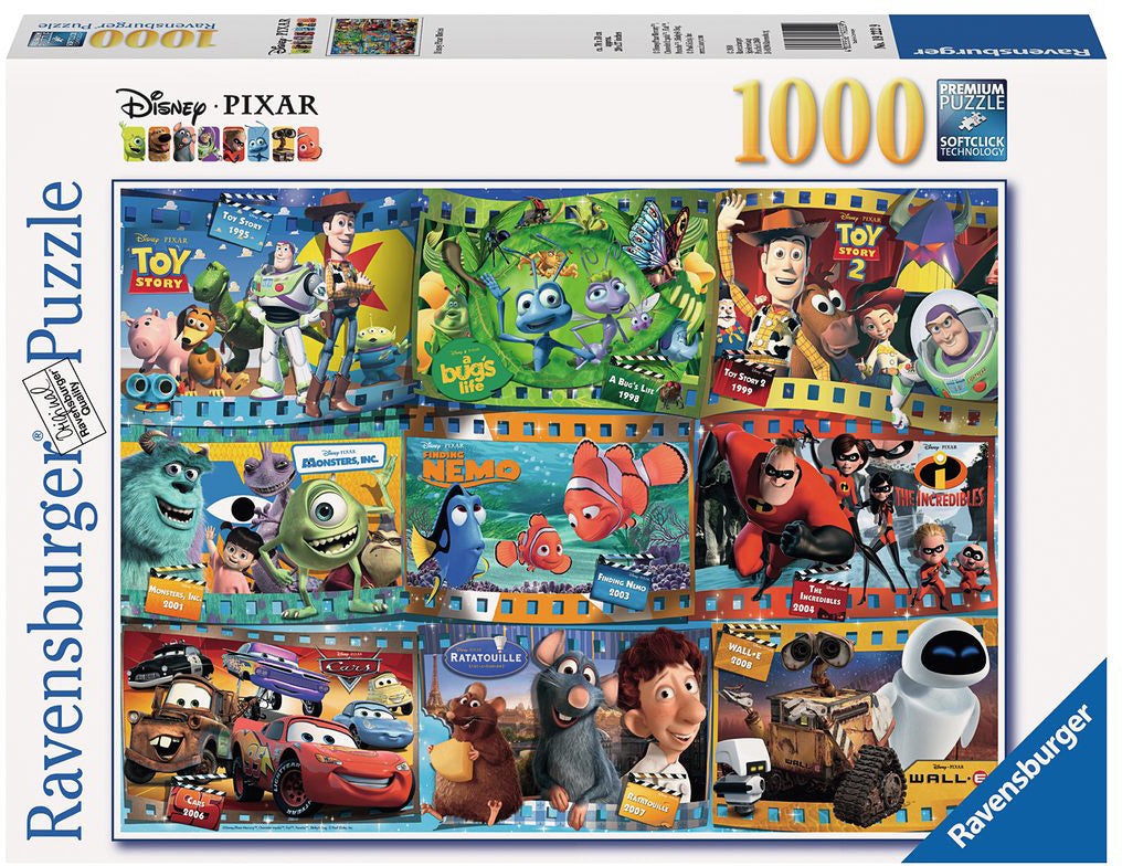 Disney Pixar Movies 1000 Piece Jigsaw Puzzle - Family Game Night & Home Decor for Kids & Adults