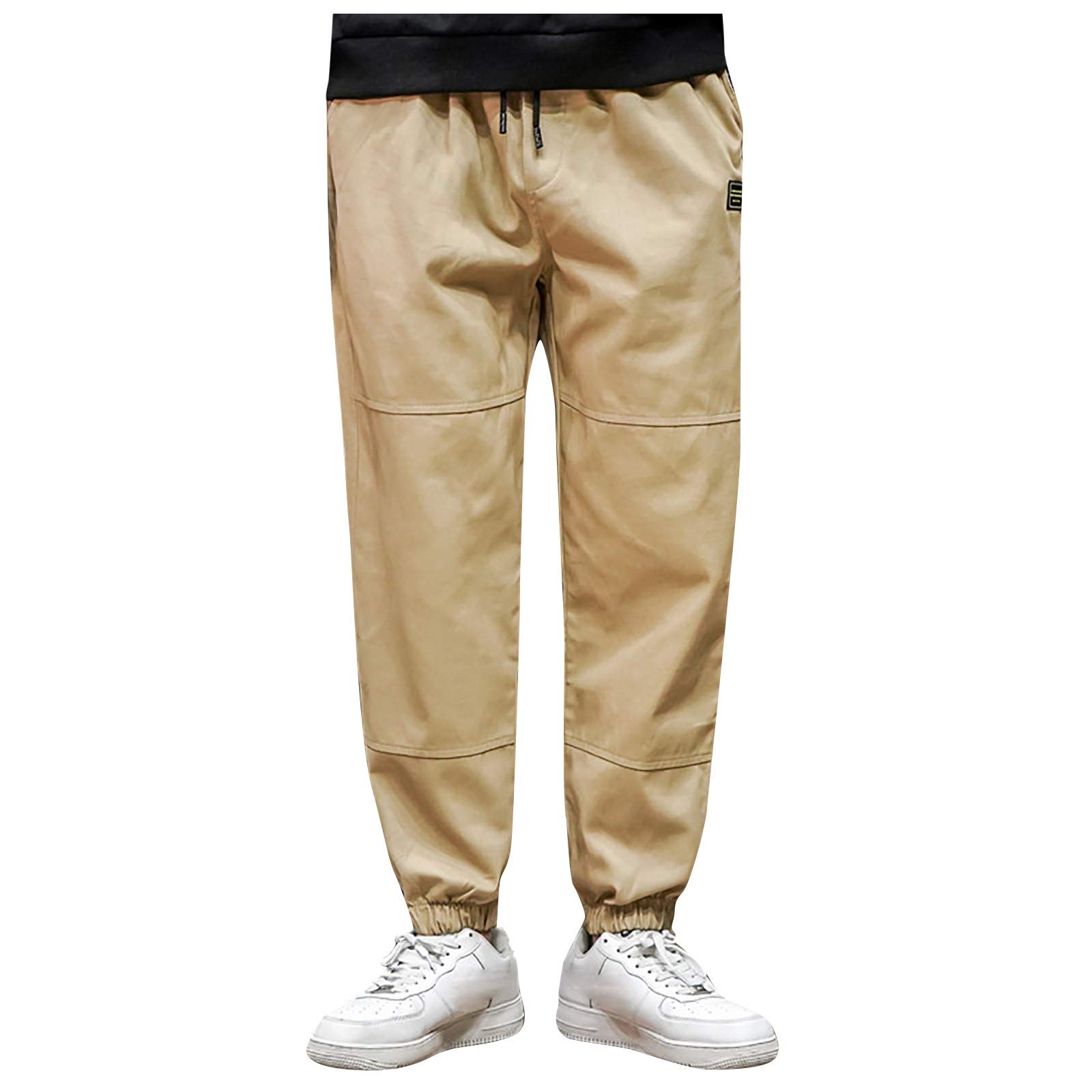 Men's & Women's Casual Drawstring Cargo Pants - Comfortable Outdoor Hiking Work Pants with Elastic Waist - Perfect for Camping, Travel & Everyday Wear