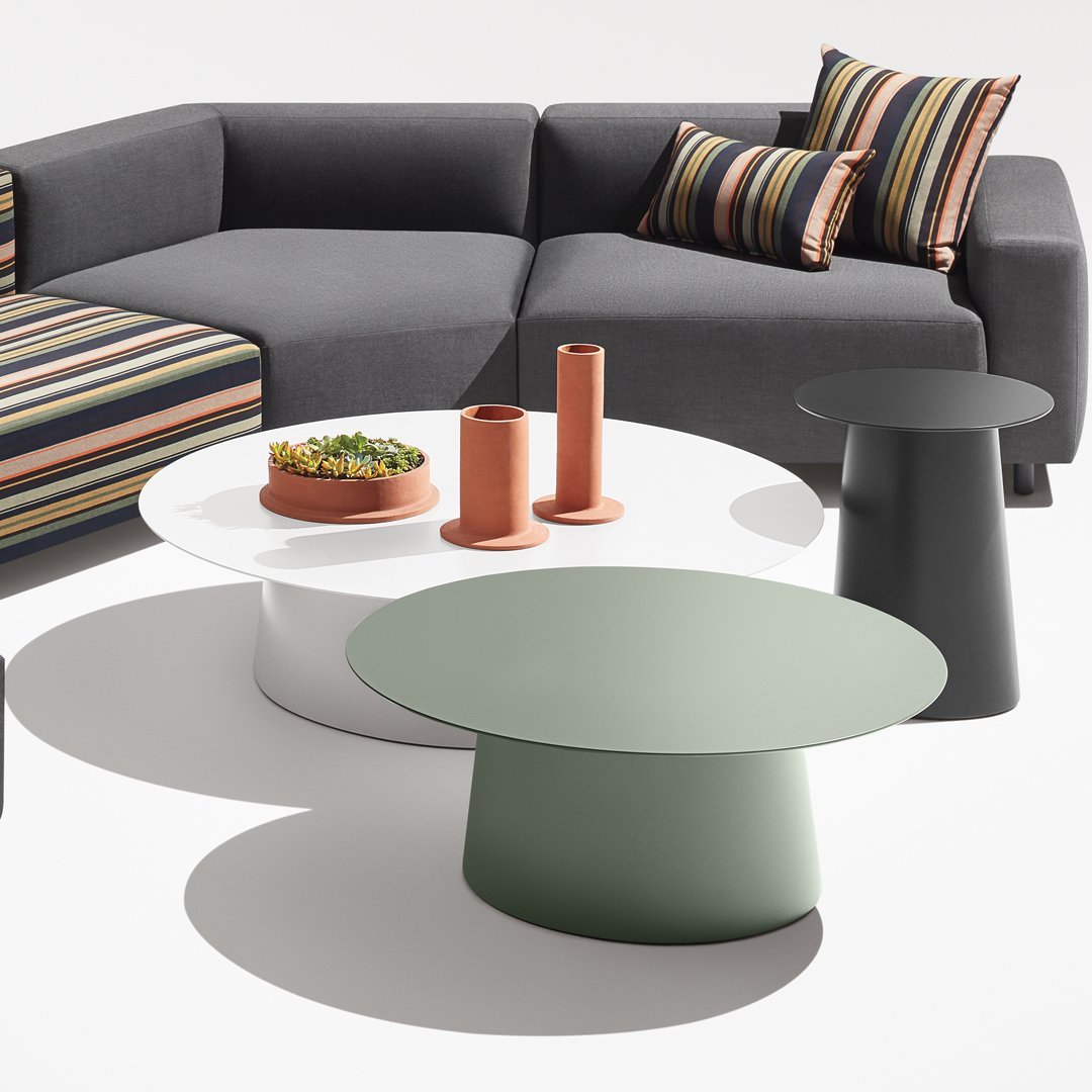 Modern Circular Tall Side Table - Stylish End Table for Living Room, Bedroom & Office - Perfect for Lamps, Books & Decor