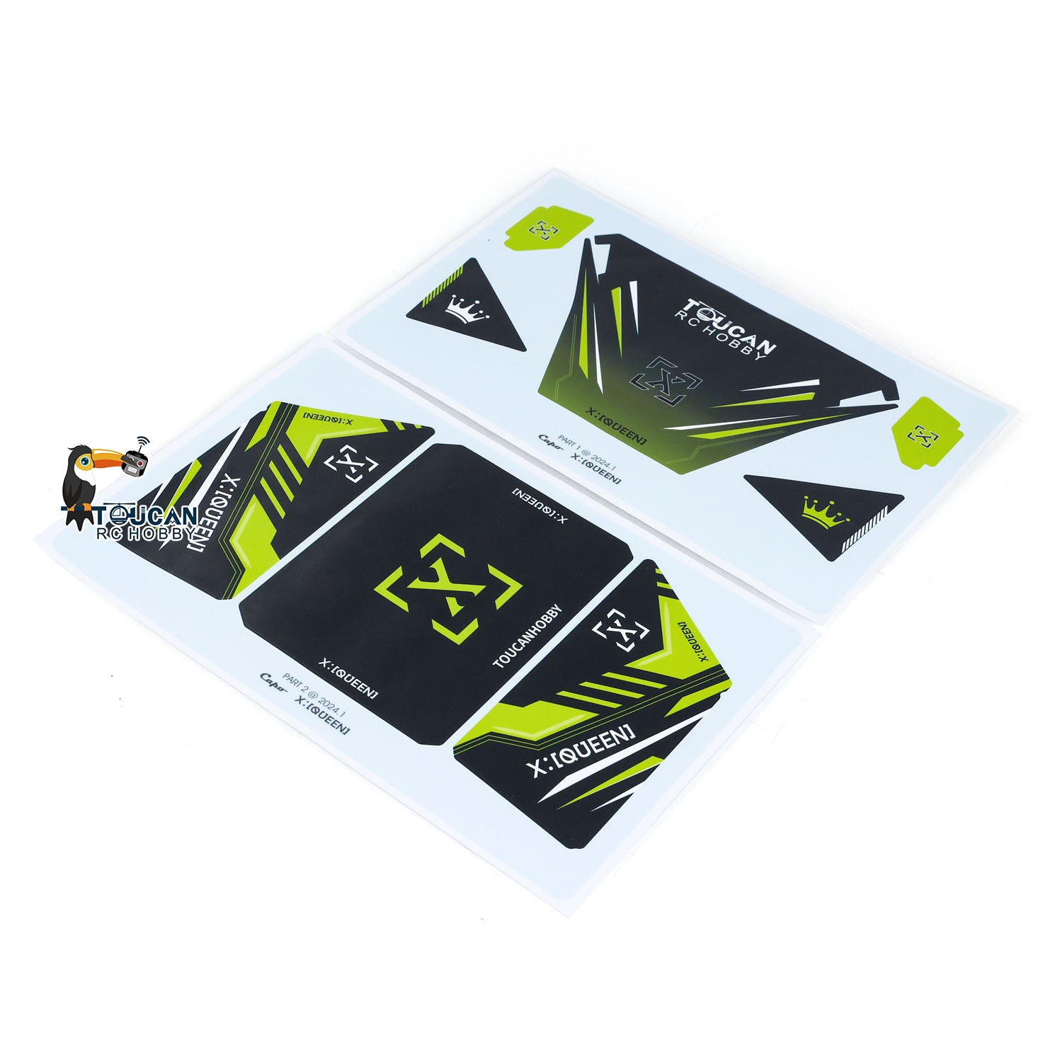 Custom PVC Waterproof Decal Stickers for Capo 1/8 U4 CD1582X RC Crawler - Durable Toucan Design for RC Hobby Vehicles - Perfect for Off-Road Climbing & RC Car Customization