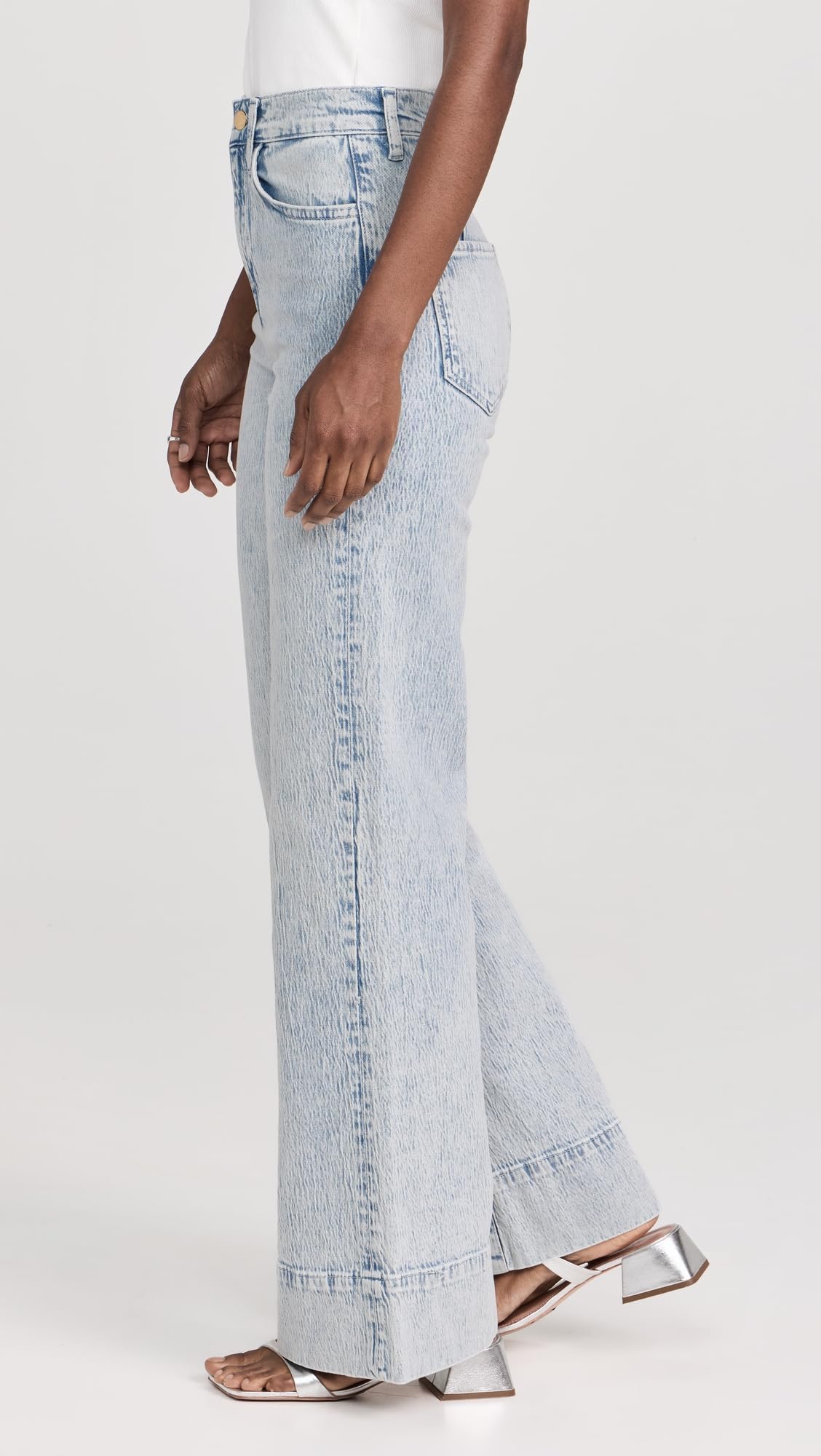 Women's Ms. Onassis High Waist Wide Leg Jeans - Vintage Inspired Stretch Denim Pants for Casual Wear & Office Outfits