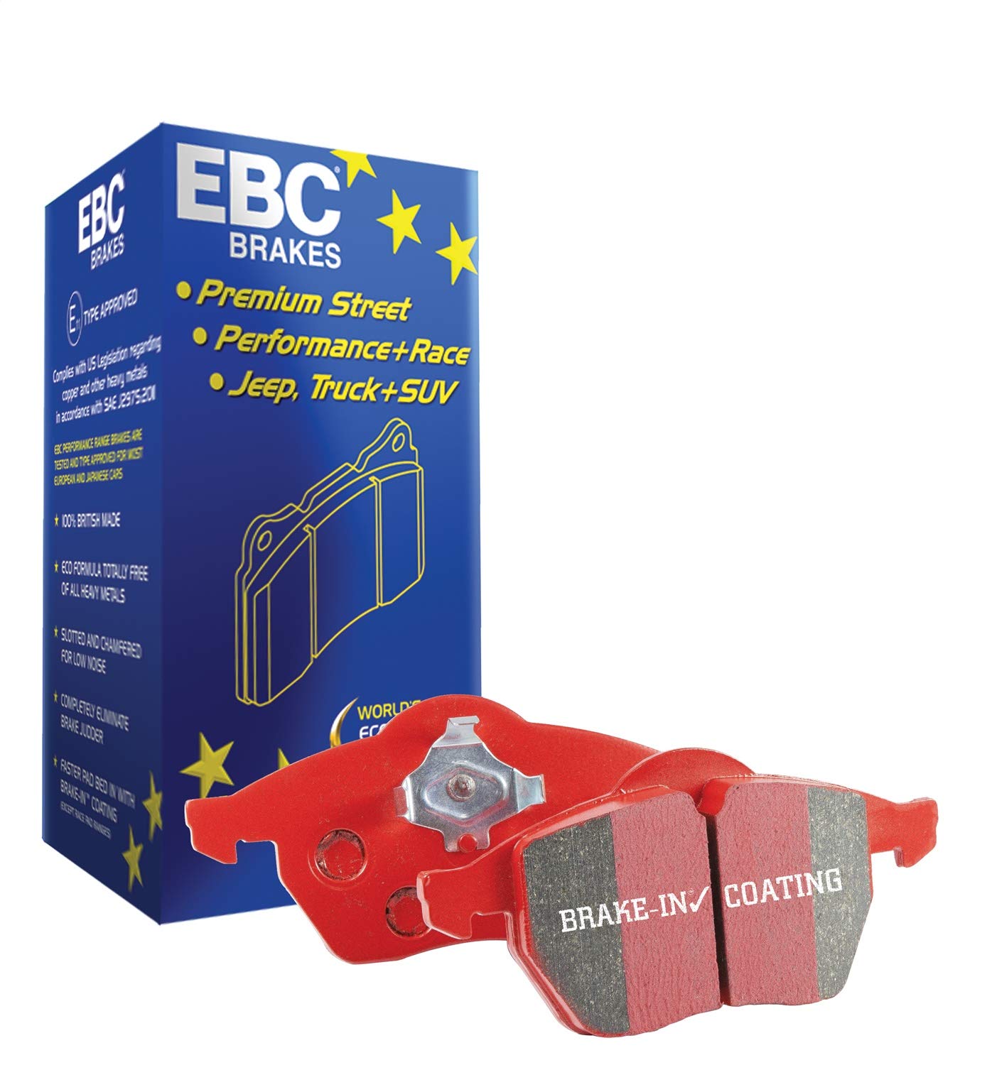 EBC Redstuff DP31328C Sport Brake Pads for Audi A4 A5 Q5 & Volkswagen Passat Jetta | High-Performance Ceramic Brake Pads | Track & Street Use | Reduced Dust & Noise