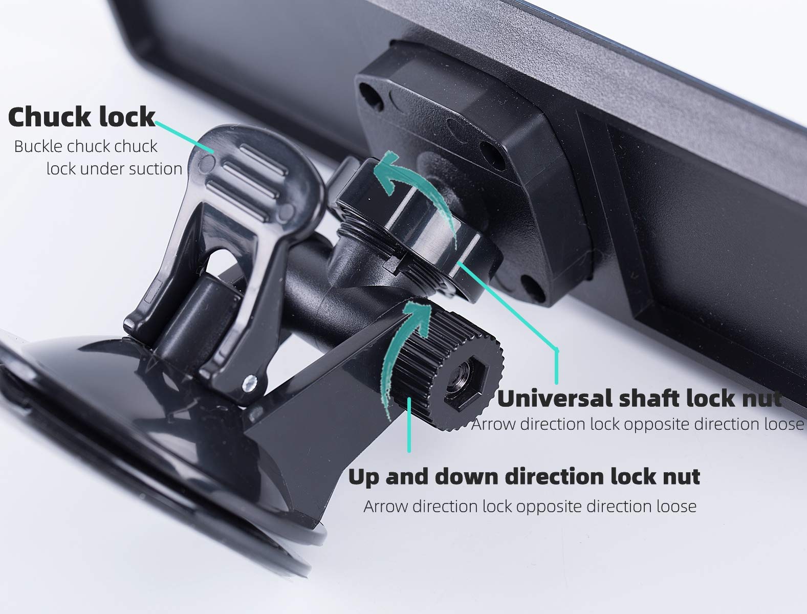 Universal Frameless Anti-Glare Rearview Mirror for Cars - 9.4