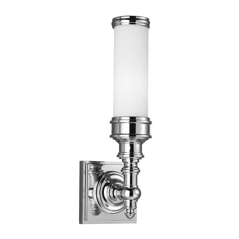 Longford II Chrome/White Frost Bathroom Wall Lamp - Modern Waterproof LED Sconce for Bathroom, Vanity, Spa & Dressing Room Lighting