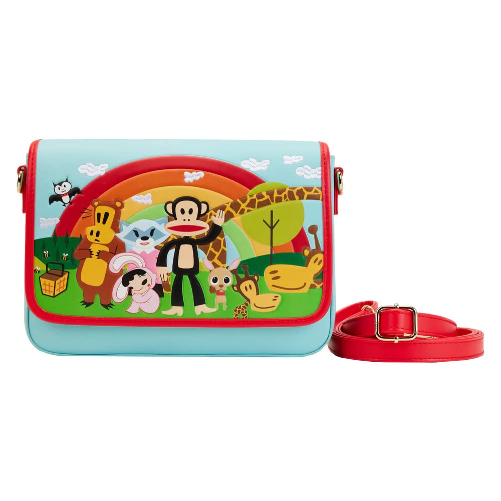 Loungefly Paul Frank Rainbow Crossbody Bag - Stylish & Lightweight Purse for Women | Perfect for Travel, Shopping & Everyday Use