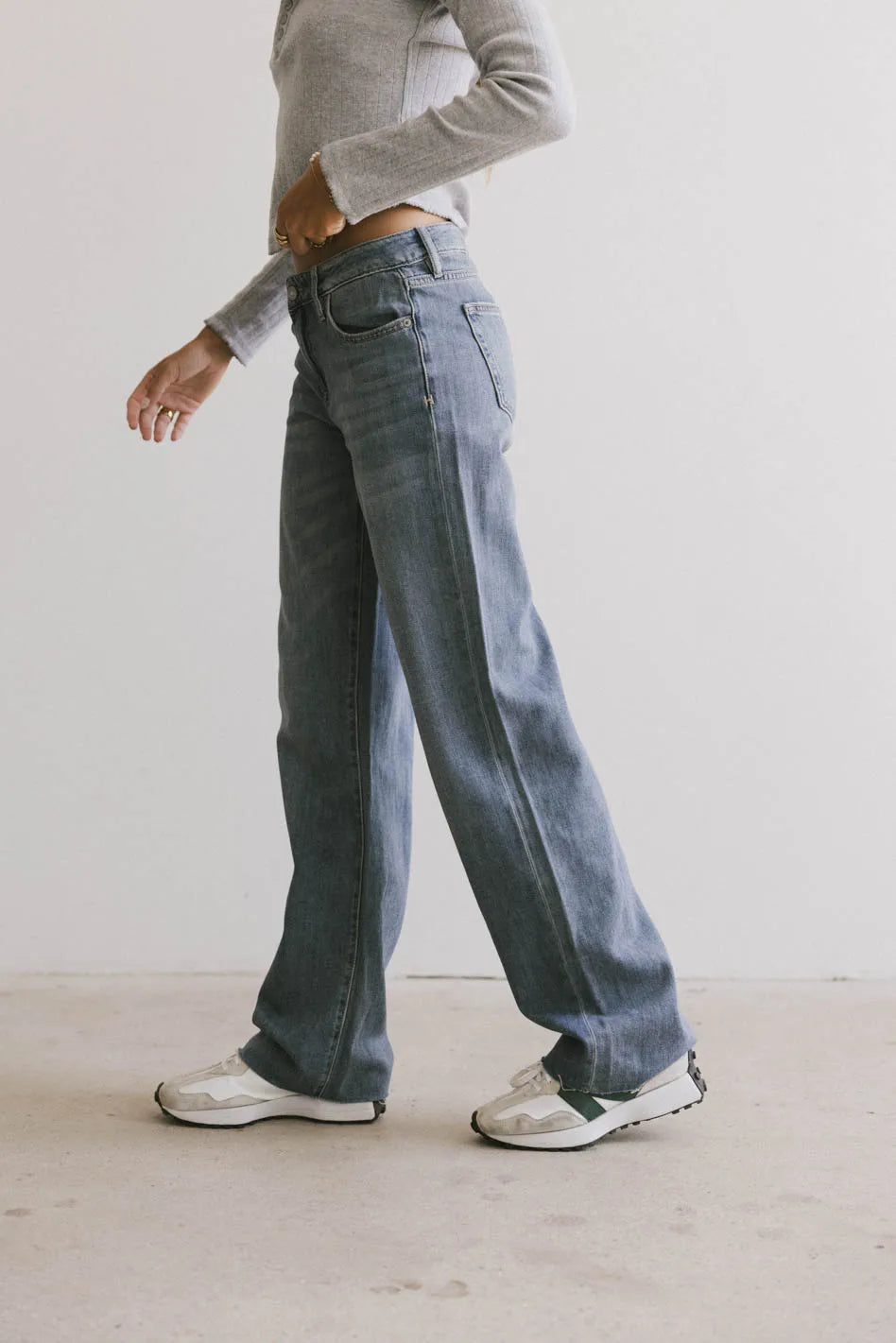 Albany Wide Leg Jeans for Women - High Waist Stretch Denim Pants - Comfortable & Trendy Casual Wear for Everyday Outfits | Perfect for Work, Weekend & Travel