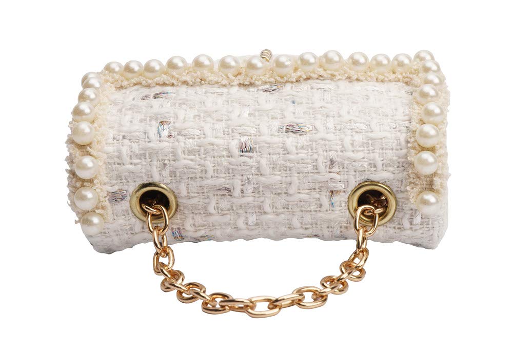 Little Girls Crossbody Purses - Cute Mini Princess Handbags for Toddlers & Kids | Shoulder Messenger Bag Toy Gift (White) | Perfect for Birthday Parties, Dress-Up Play & Everyday Use