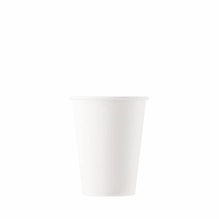 1000 Count 12 oz White Disposable Paper Cups - Hot & Cold Beverage Cups for Coffee, Tea, Cocoa, Cappuccino, Latte | Perfect for Cafes, Offices, Parties & Home Use