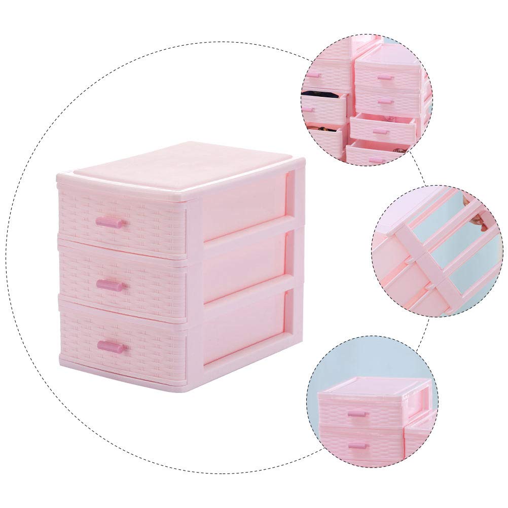 Cabilock 1-Piece Clear Plastic Desktop Storage Box - Vanity Organizer for Makeup, Jewelry & Office Supplies | Portable Cosmetic Display Case with Heart-Shaped Shell Design | Perfect for Bedroom, Bathroom & Office Organization