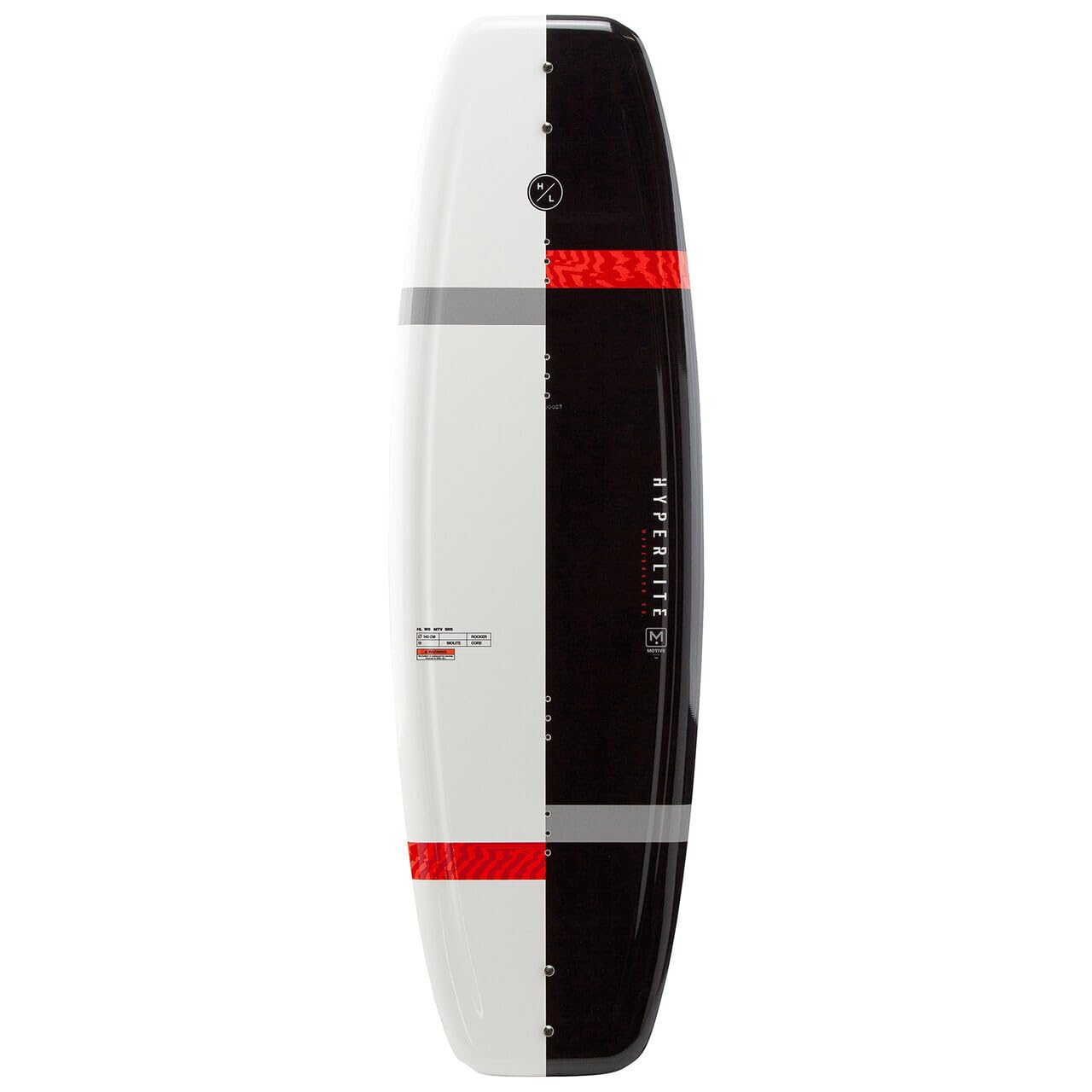 Hyperlite Motive Men's Wakeboard 140cm - Black/Red - High Performance Wakeboard for Men - Perfect for Wakeboarding, Boat Riding & Water Sports
