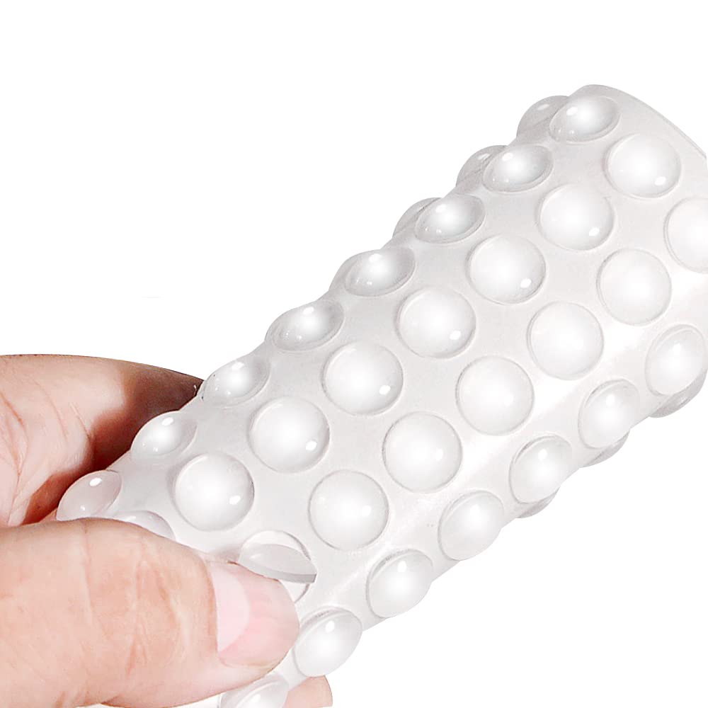 400PCS Clear Rubber Cabinet Bumpers - Self Adhesive Soft Door Bumper Pads for Kitchen Cabinets, Drawers & Picture Frames - Noise Reducing, Scratch Protection (Great for Home, Office & Dorm Organization)