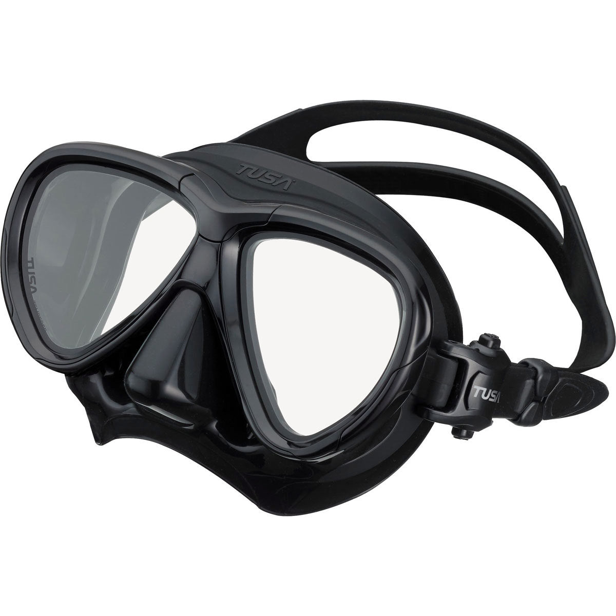 Tusa Intega Black/Black Scuba Diving Mask - Comfortable & Durable Snorkeling Gear for Underwater Adventures