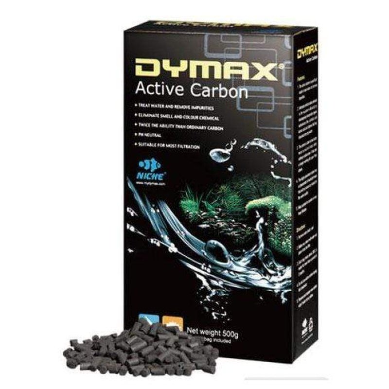 Dymax Premium Active Carbon 500g - High-Quality Water & Air Purification for Aquariums, Ponds, and Home Filters