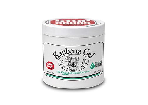 Natural Odor Eliminating Gel with Tea Tree Oil | All-Natural Air Purifier for Home, Car & Office | 6oz Size | Freshens Air & Neutralizes Bad Smells in Kitchens, Bathrooms & Pet Areas