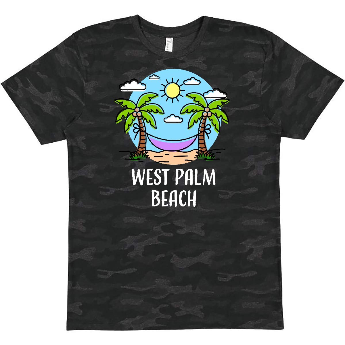 Inktastic Summer Vacation in West Palm Beach Graphic T-Shirt - Comfortable Cotton Tee for Beach Trips, Travel & Casual Wear