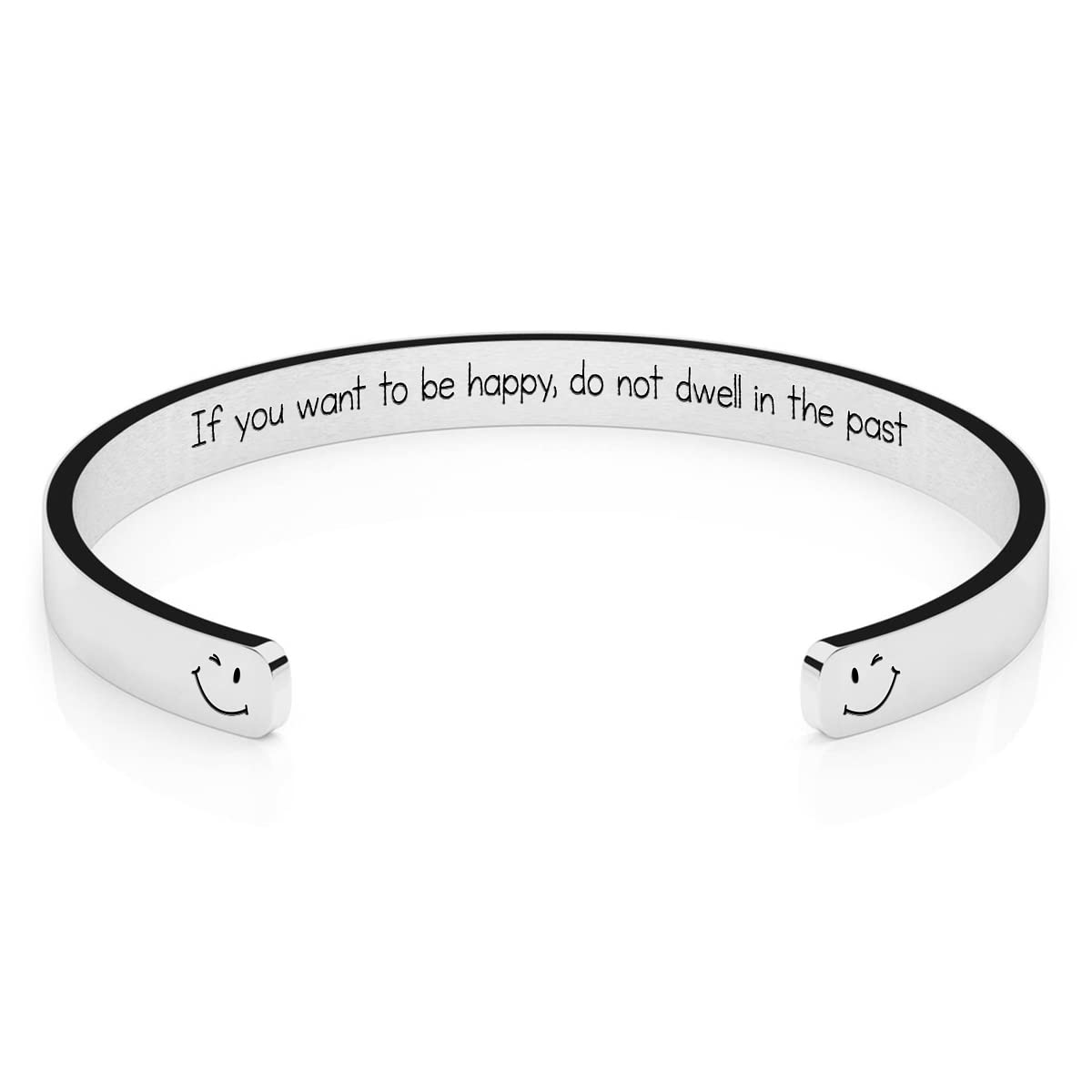Personalized Inspirational Cuff Bracelets for Women - Custom Mantra Bangle Jewelry for Her, Girls, Friends | Birthday, Friendship & Encouragement Gifts | Perfect for Daily Wear, Special Occasions & Thoughtful Surprises