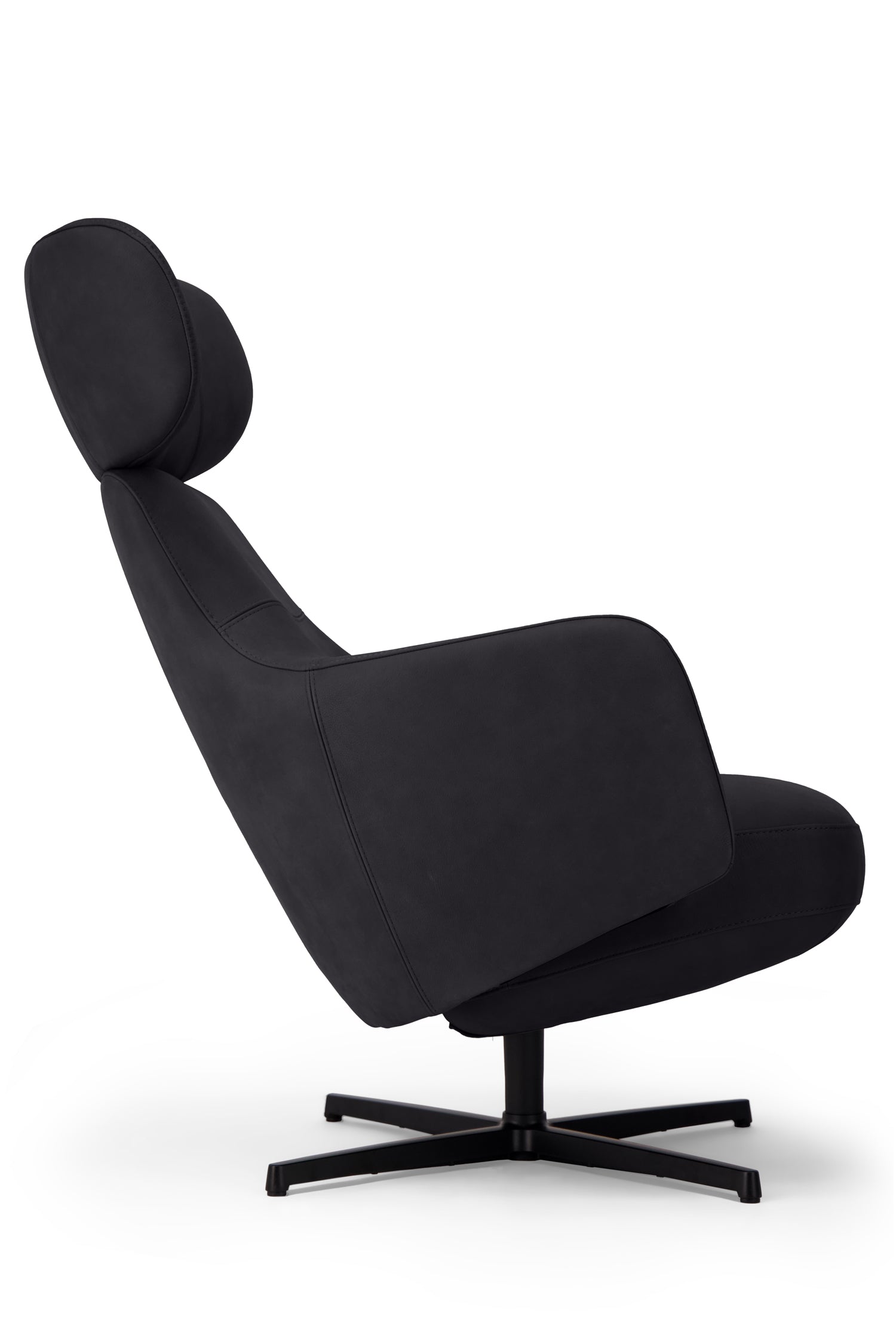 Ditre Cuper Swivel Armchair with Footstool - Modern Living Room Chair for Relaxing & Reading - Perfect for Home Office, Lounge, and Living Spaces