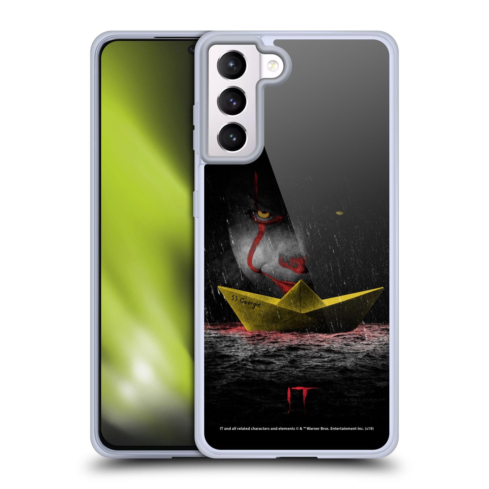 Head Case Designs Officially Licensed IT Movie Pennywise 2 Soft Gel Case for Samsung Galaxy S21+ 5G - Horror Fan Protection & Grippy Phone Cover for Daily Use