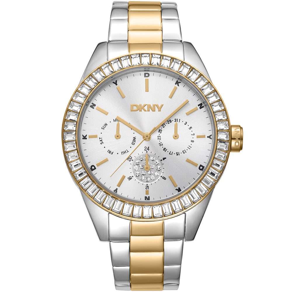 DKNY Nolita Multi Glitz DK1L027M0075 Women's Watch - Waterproof, Stainless Steel, Fashion Chronograph for Business, Party & Everyday Wear