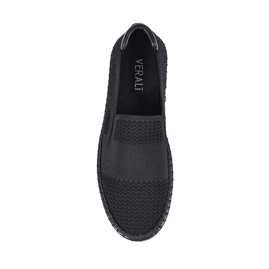 Queen Slip On Sneakers for Women - Comfortable Black Casual Shoes | Perfect for Walking, Travel & Everyday Wear