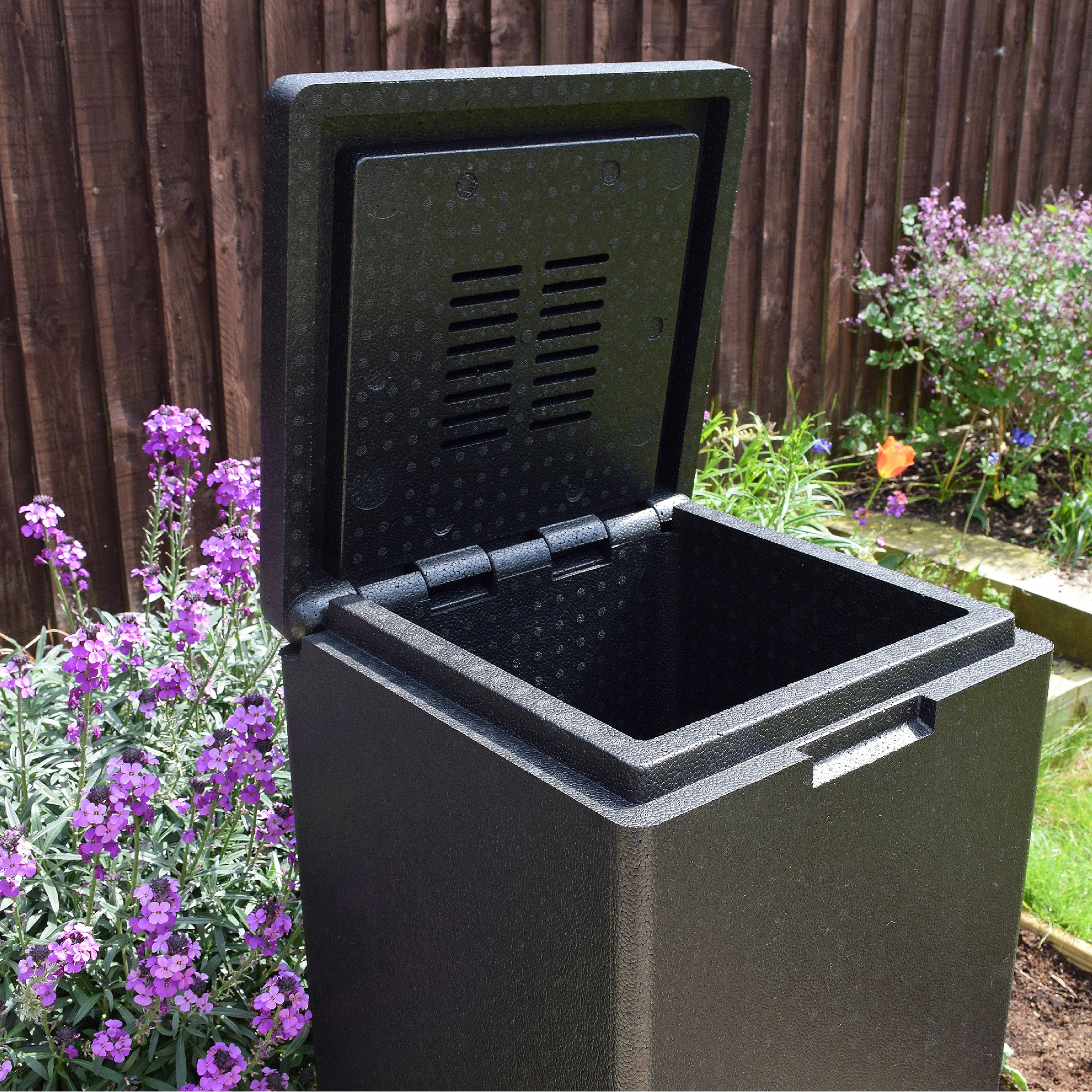 HOTBIN 100 Mini Hot Composter Bin - 26 Gallon Aerobic Compost Bin for Fast Organic Waste Recycling | Perfect for Home Gardens, Backyard Composting & Eco-Friendly Waste Management