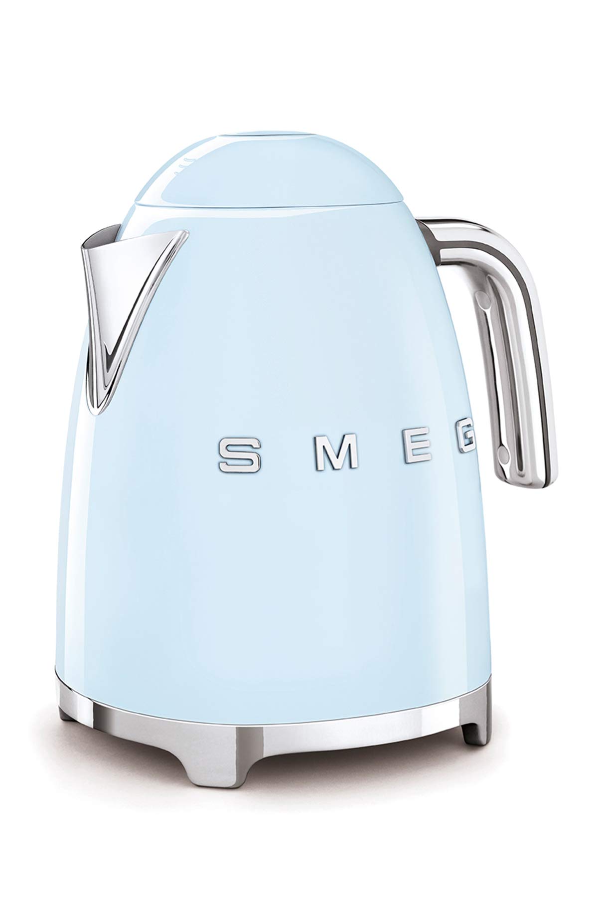 Smeg KLF03PBEU Electric Kettle - 7 Cup Capacity, Plastic & Stainless Steel, Pastel Blue - Perfect for Home, Office, or Dorm Room Use