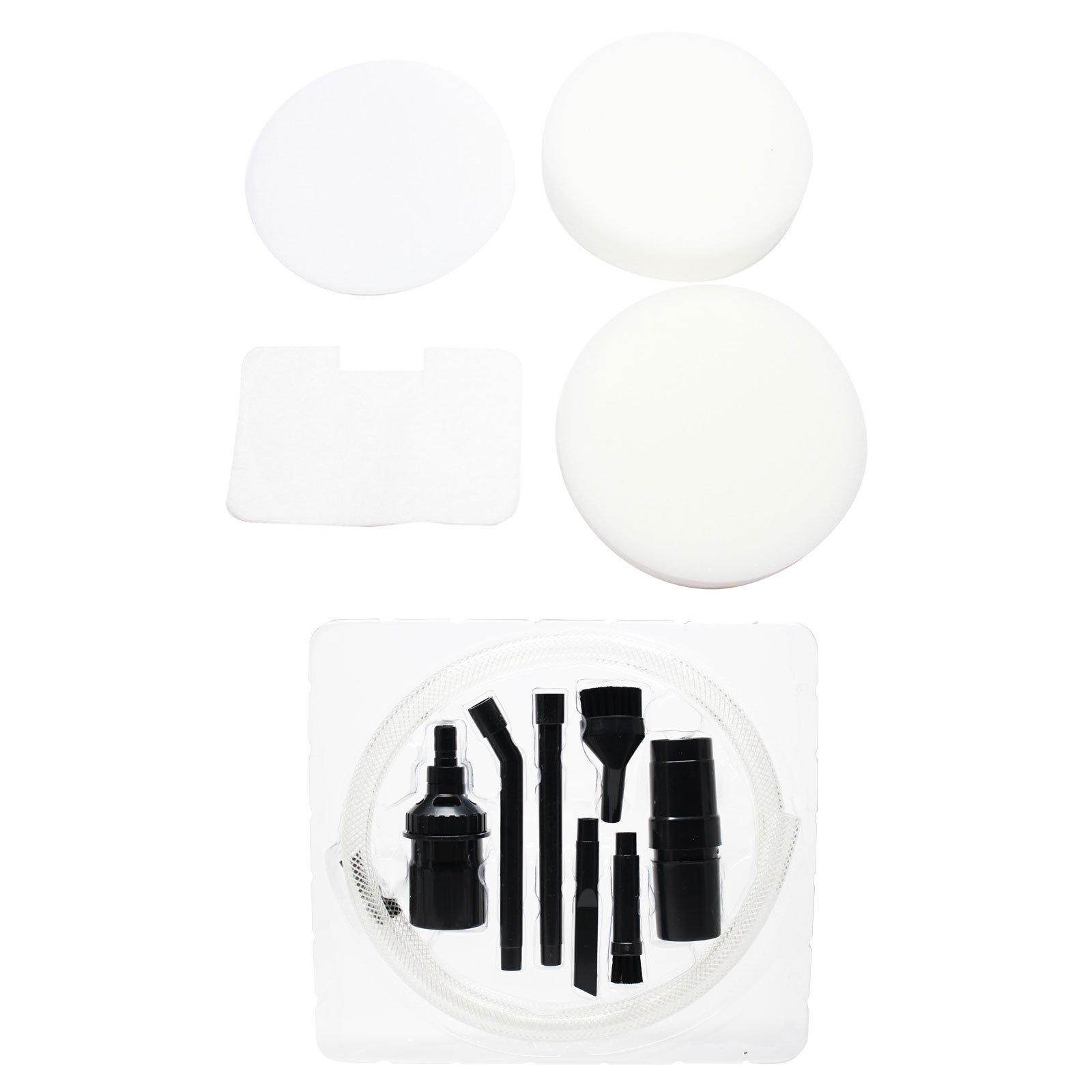 6-Pack Replacement Vacuum Filters - 4-Piece Foam & Felt Filter Kit with 7-Piece Micro Vacuum Attachment Set Compatible with Shark Navigator Swivel NV26, Shark XF22, NV22L - Perfect for Deep Cleaning Carpets, Upholstery, and Hard Floors