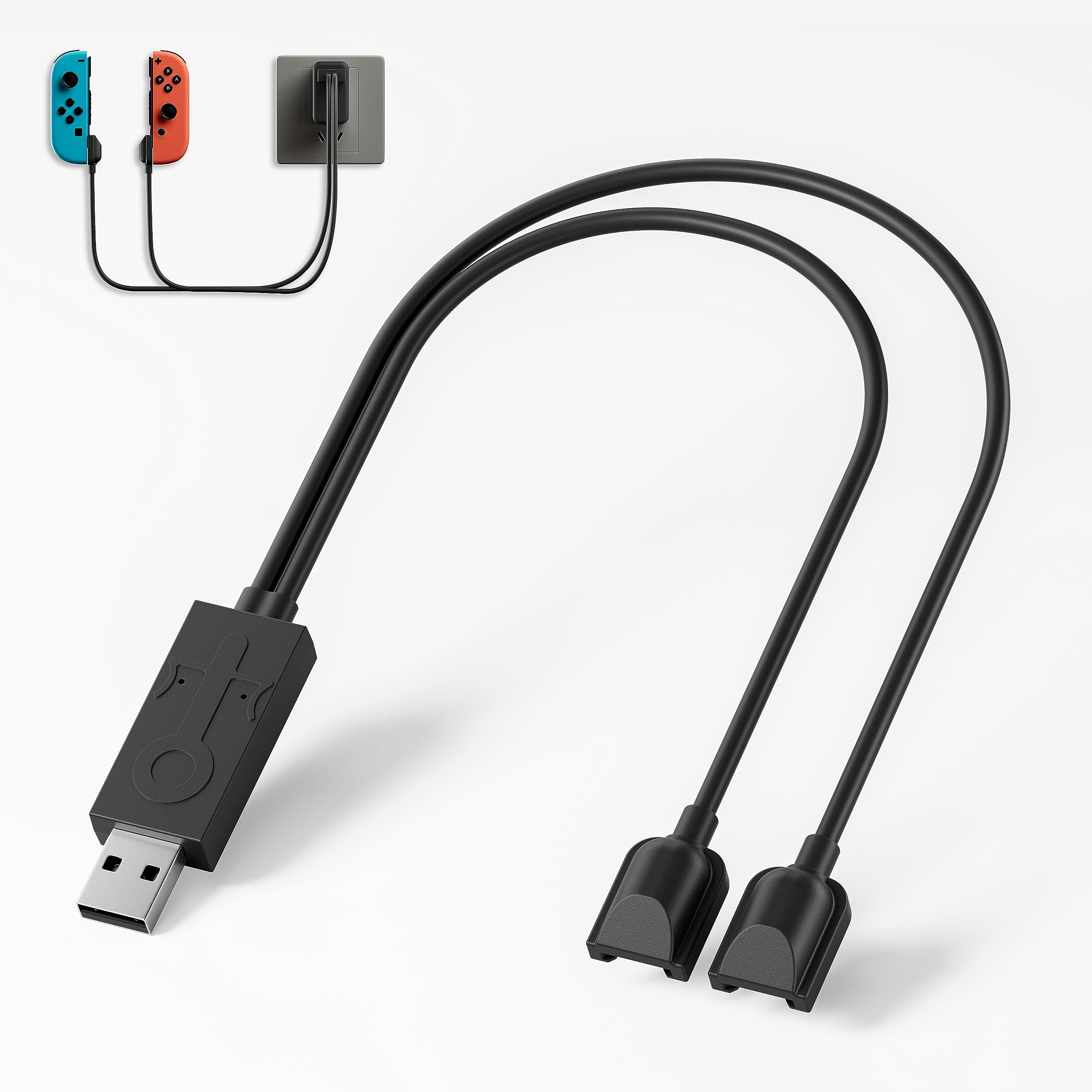 Nintendo Switch & OLED Joy-Con Charging Dock with LED Indicator - Fast Charging Station for Switch Controllers - Perfect for Gaming, Travel & Multiplayer Sessions