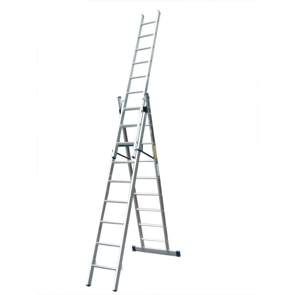 Multi-Purpose Combination Ladder - 3-in-1 Aluminum Step Ladder, Extension Ladder & Scaffold - Perfect for Home Improvement, Painting & Roofing Work