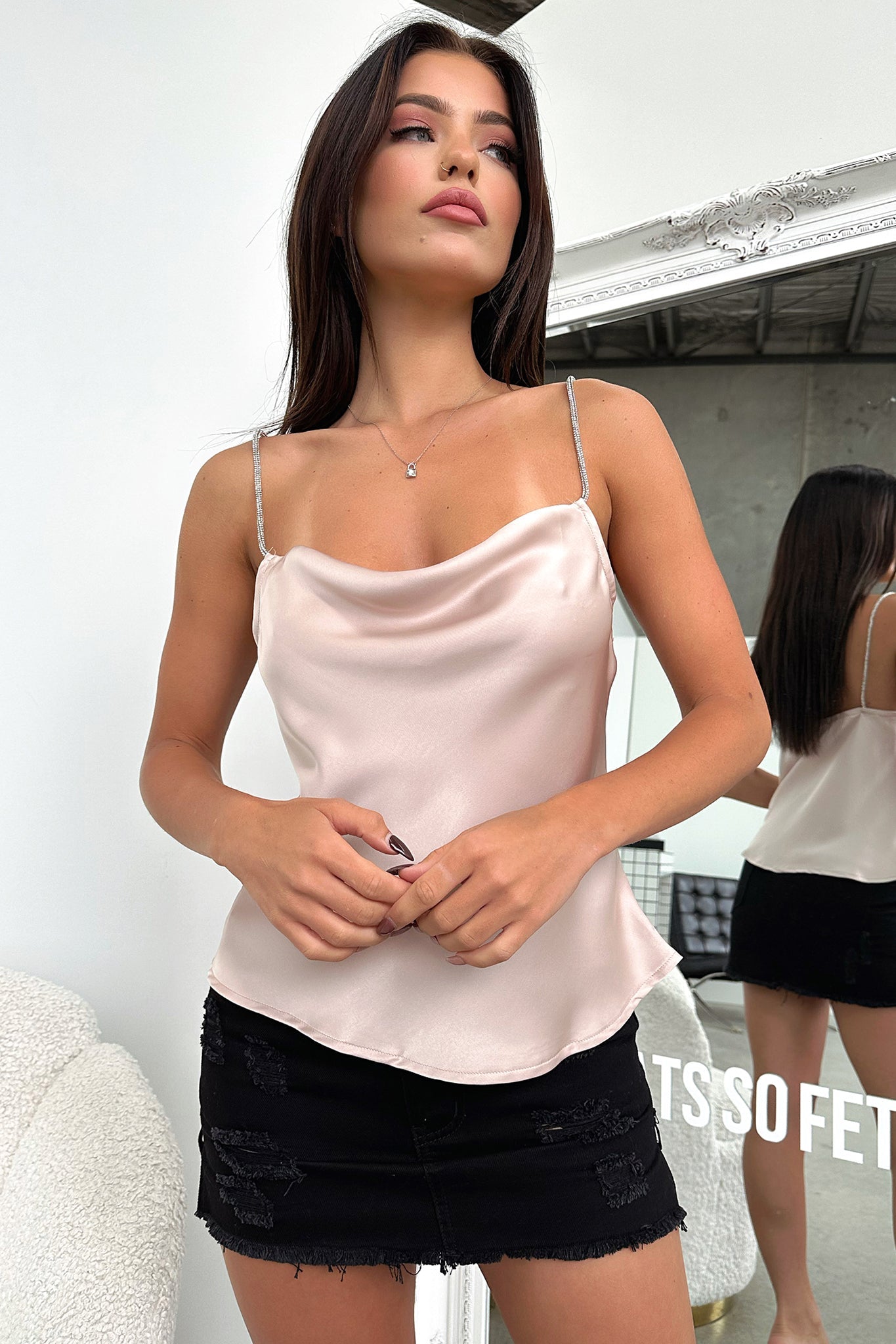 Azalea Women's Champagne Blouse - Elegant Floral Print Top for Casual Wear, Office & Party Outfits