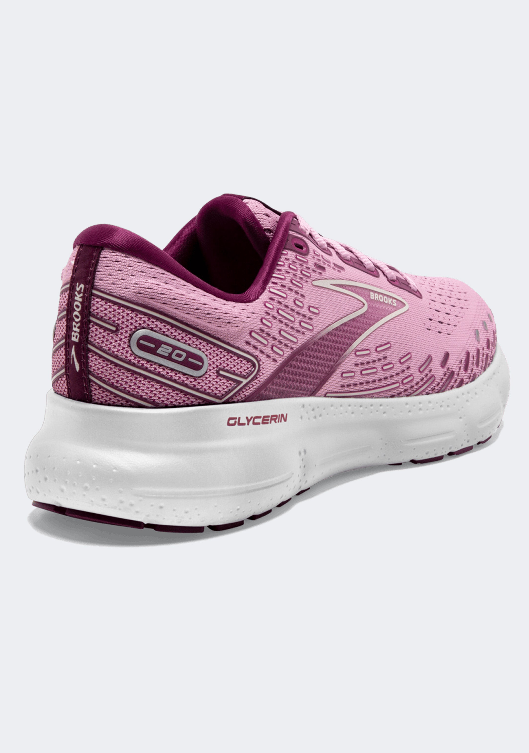 Brooks Women's Glycerin 20 Running Shoes - Premium Cushioned Sneakers for Women, Neutral Support, Lightweight & Breathable - Perfect for Jogging, Gym Workouts & Daily Walking