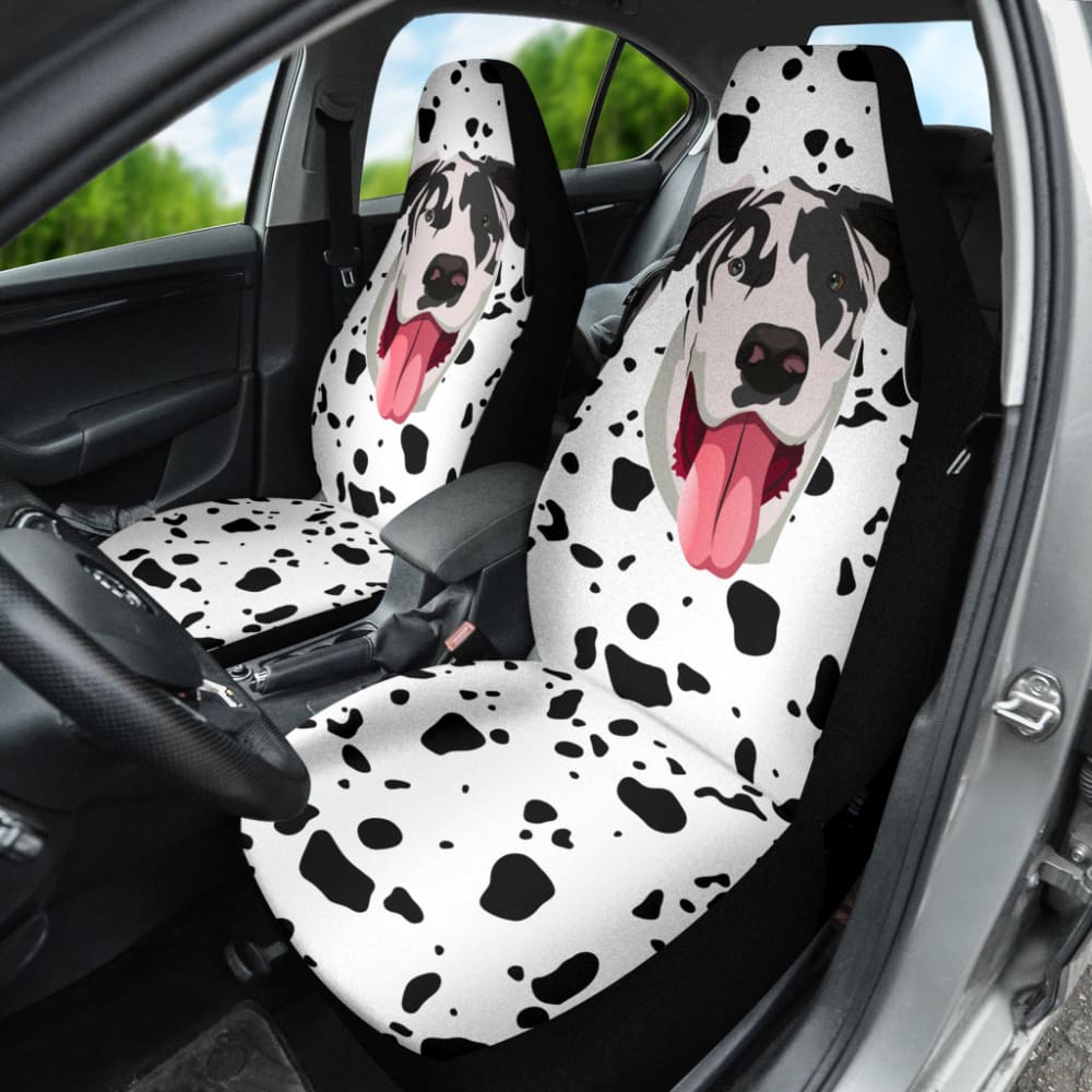 Premium Great Dane Print Car Seat Covers - Waterproof & Non-Slip Pet Seat Protectors for Dogs - Perfect for SUVs, Trucks & Sedans - Easy to Clean & Install